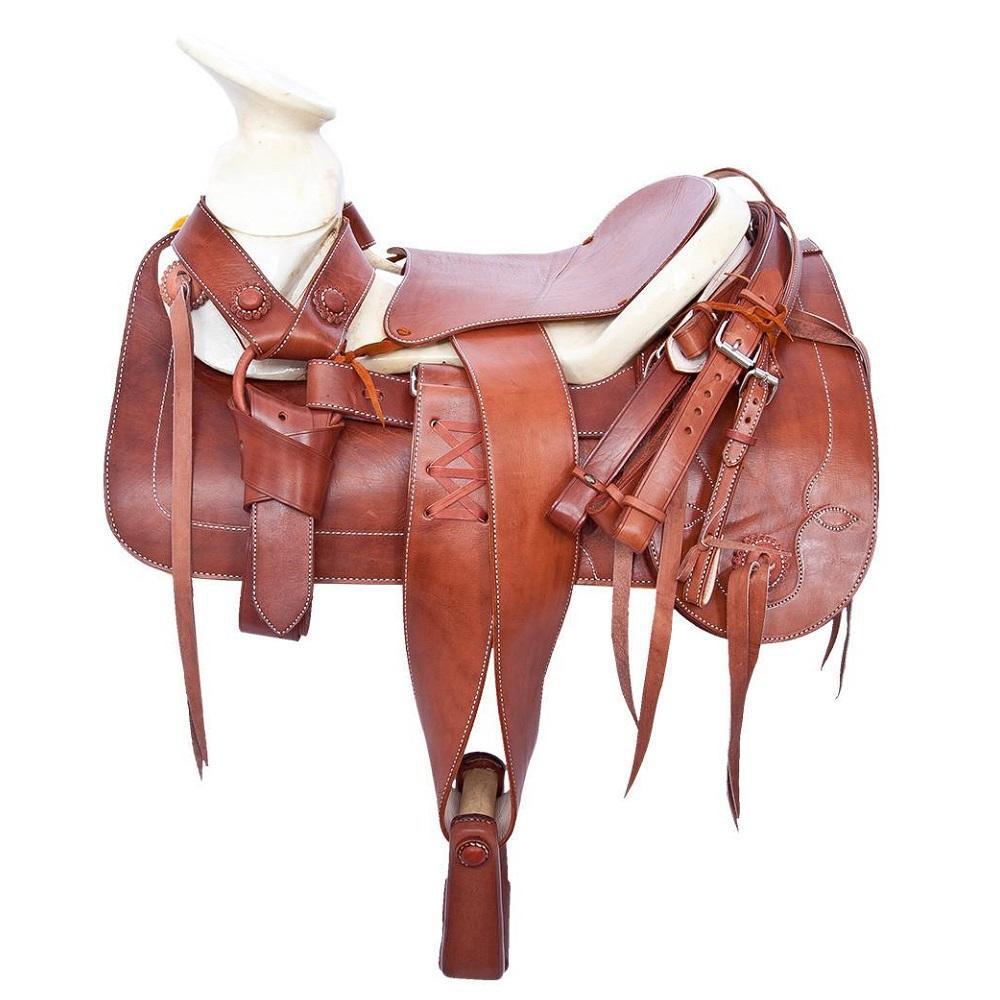 
            
                Load image into Gallery viewer, Mexican Horse Saddle - Montura Charra - Brown
            
        